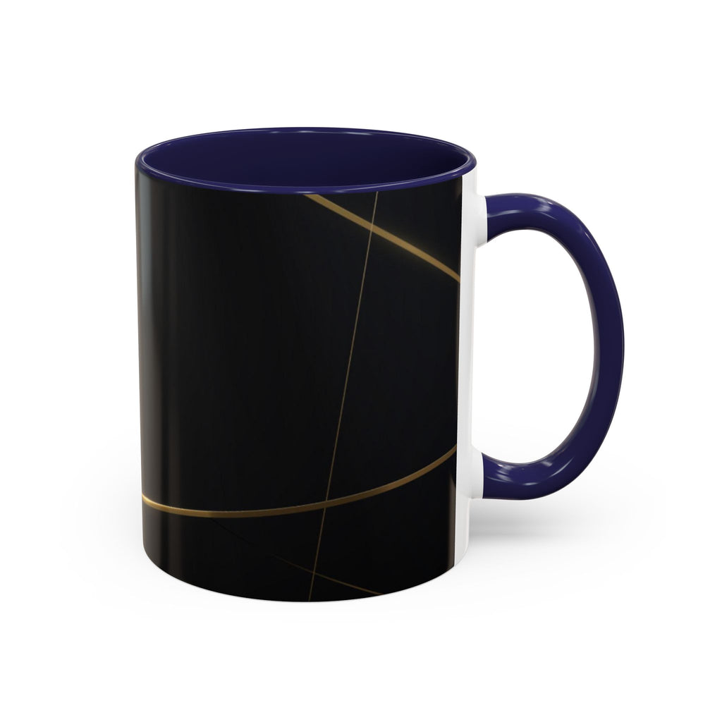 Black aesthetic ceramic mug - glossy finish coffee cup