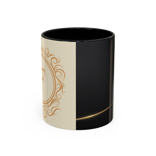 Black aesthetic ceramic mug - glossy finish coffee cup