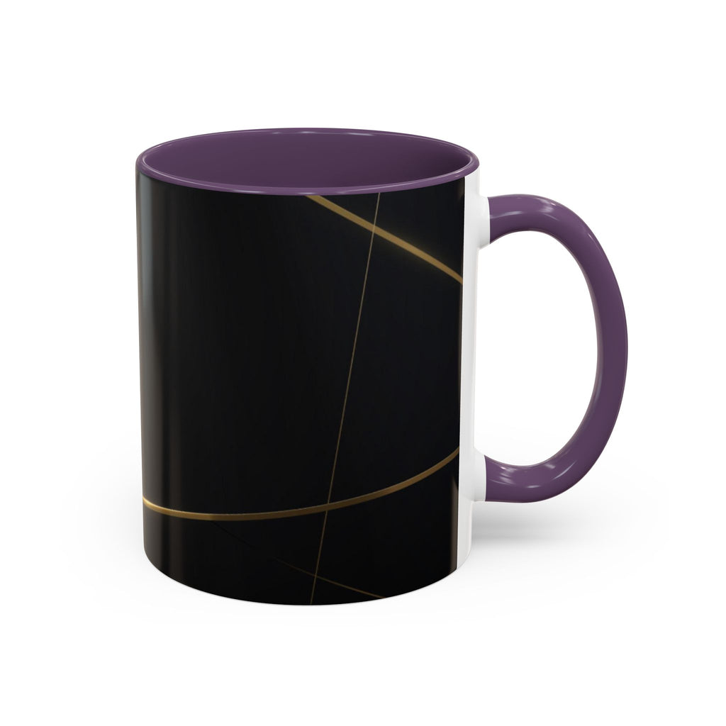 Black aesthetic ceramic mug - glossy finish coffee cup