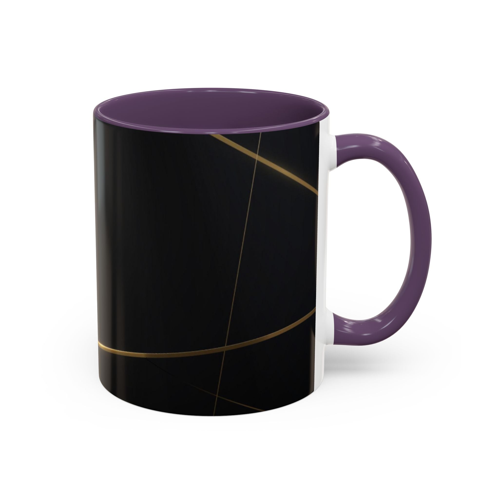 Black aesthetic ceramic mug - glossy finish coffee cup