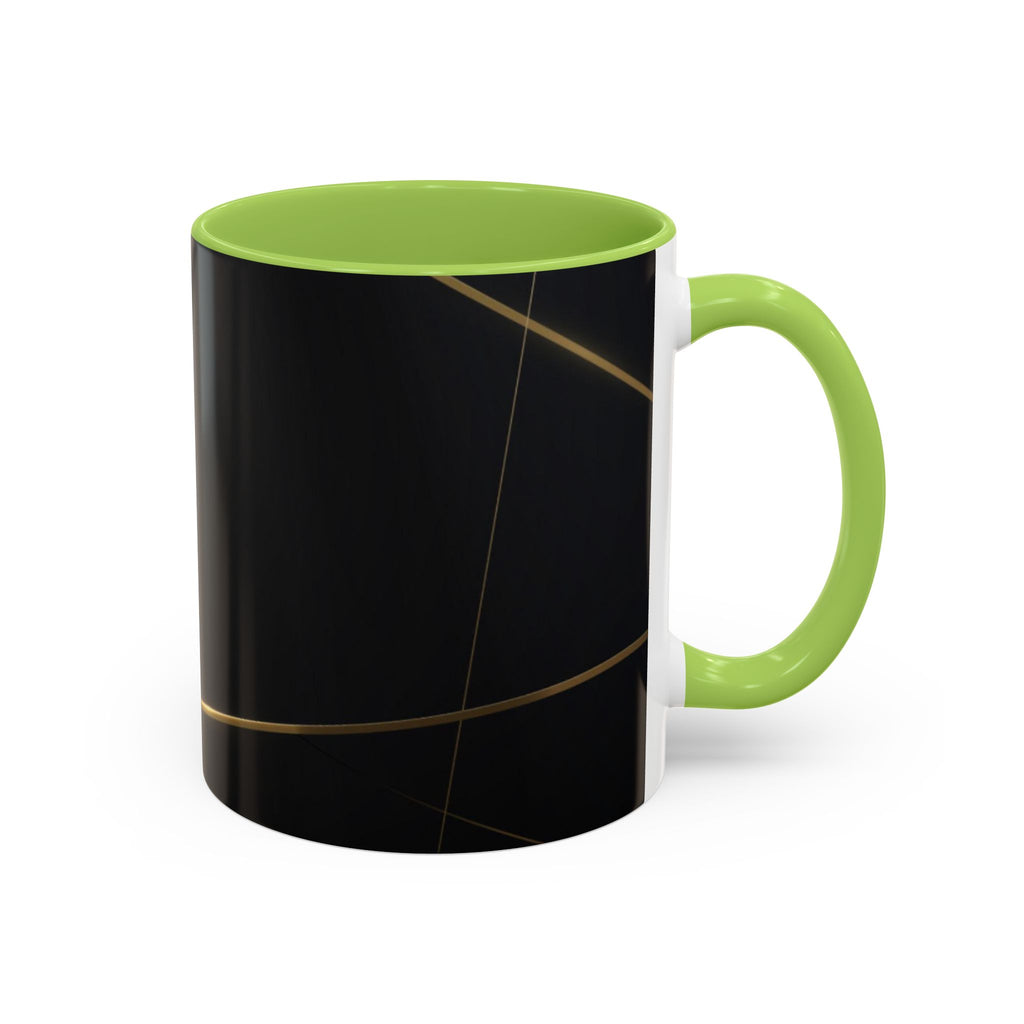 Black aesthetic ceramic mug - glossy finish coffee cup