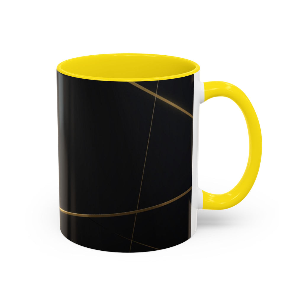 Black aesthetic ceramic mug - glossy finish coffee cup