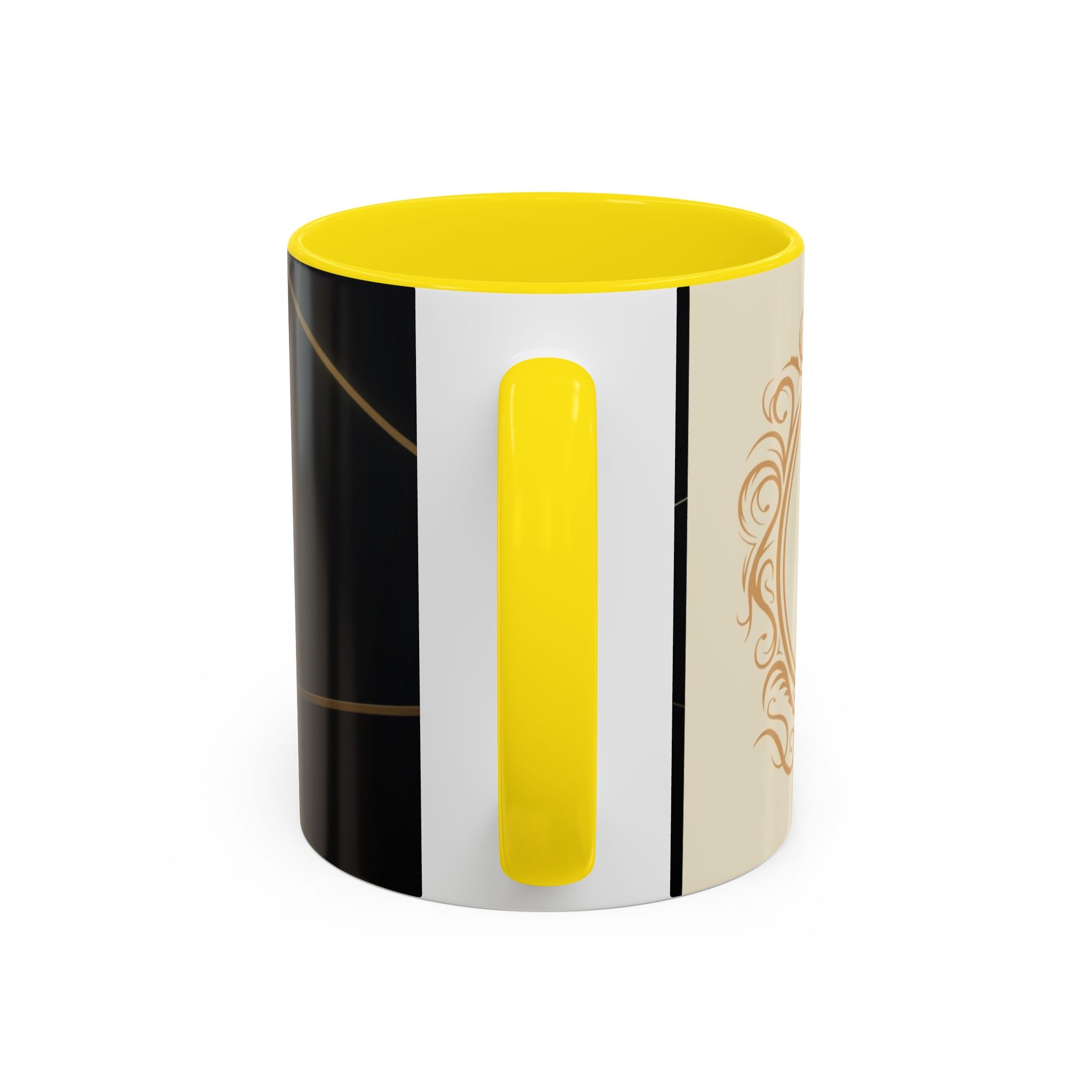 Black aesthetic ceramic mug - glossy finish coffee cup