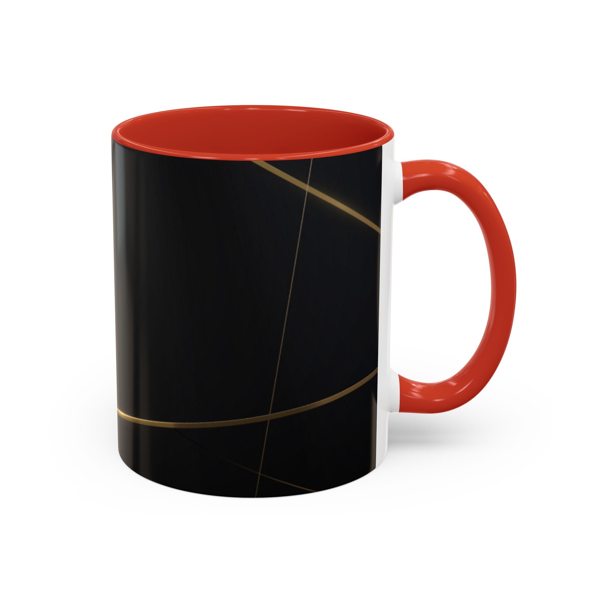 Black aesthetic ceramic mug - glossy finish coffee cup