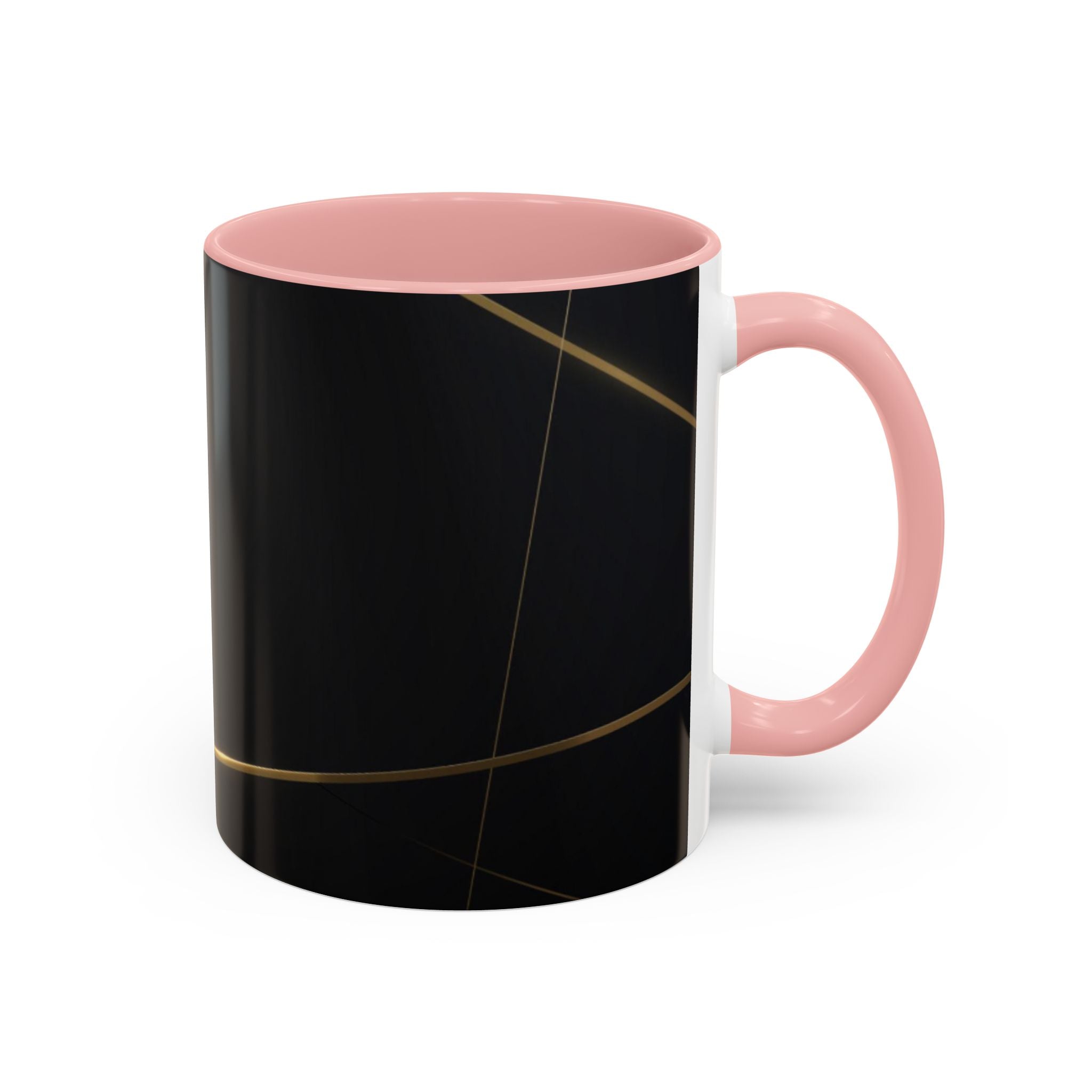 Black aesthetic ceramic mug - glossy finish coffee cup
