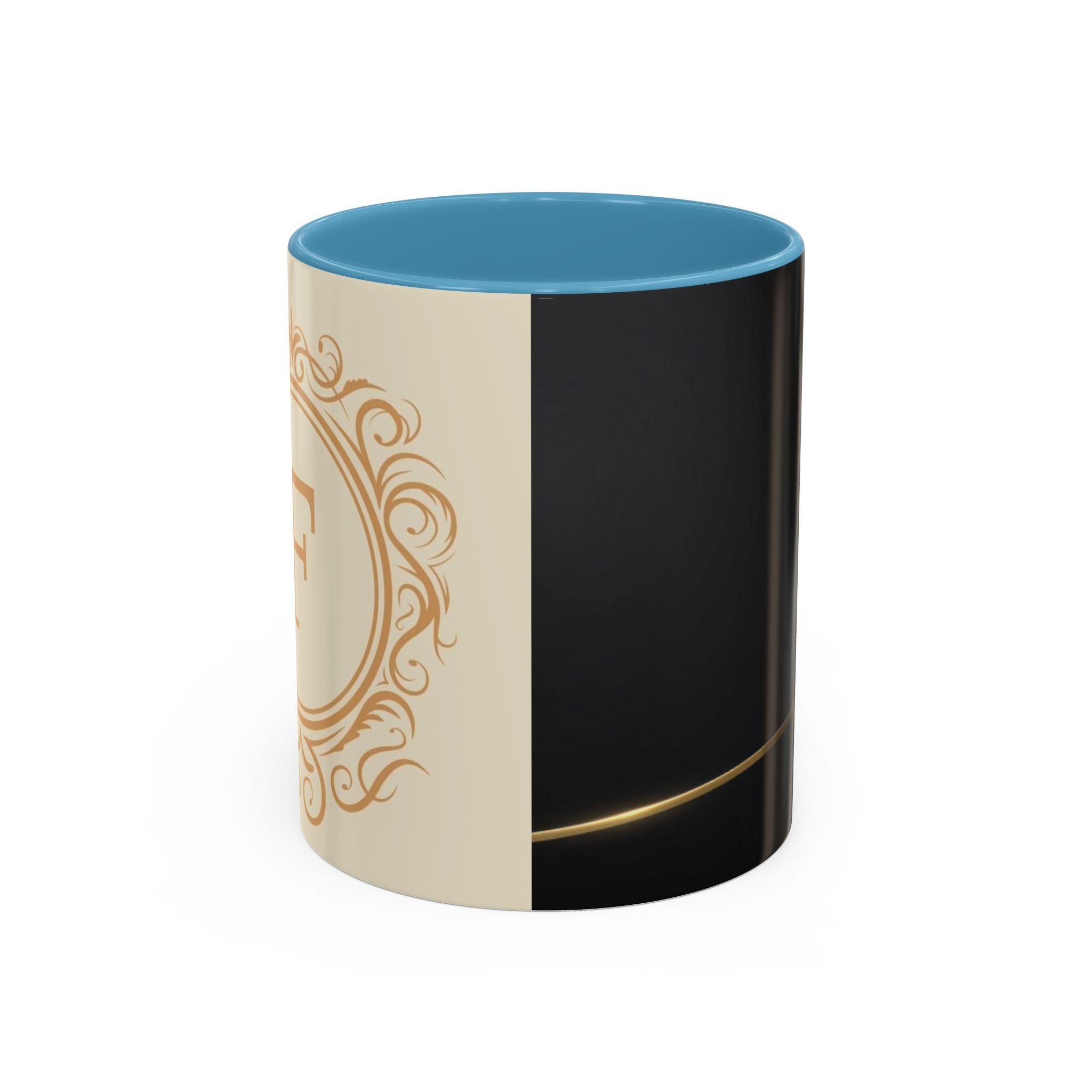 Black aesthetic ceramic mug - glossy finish coffee cup