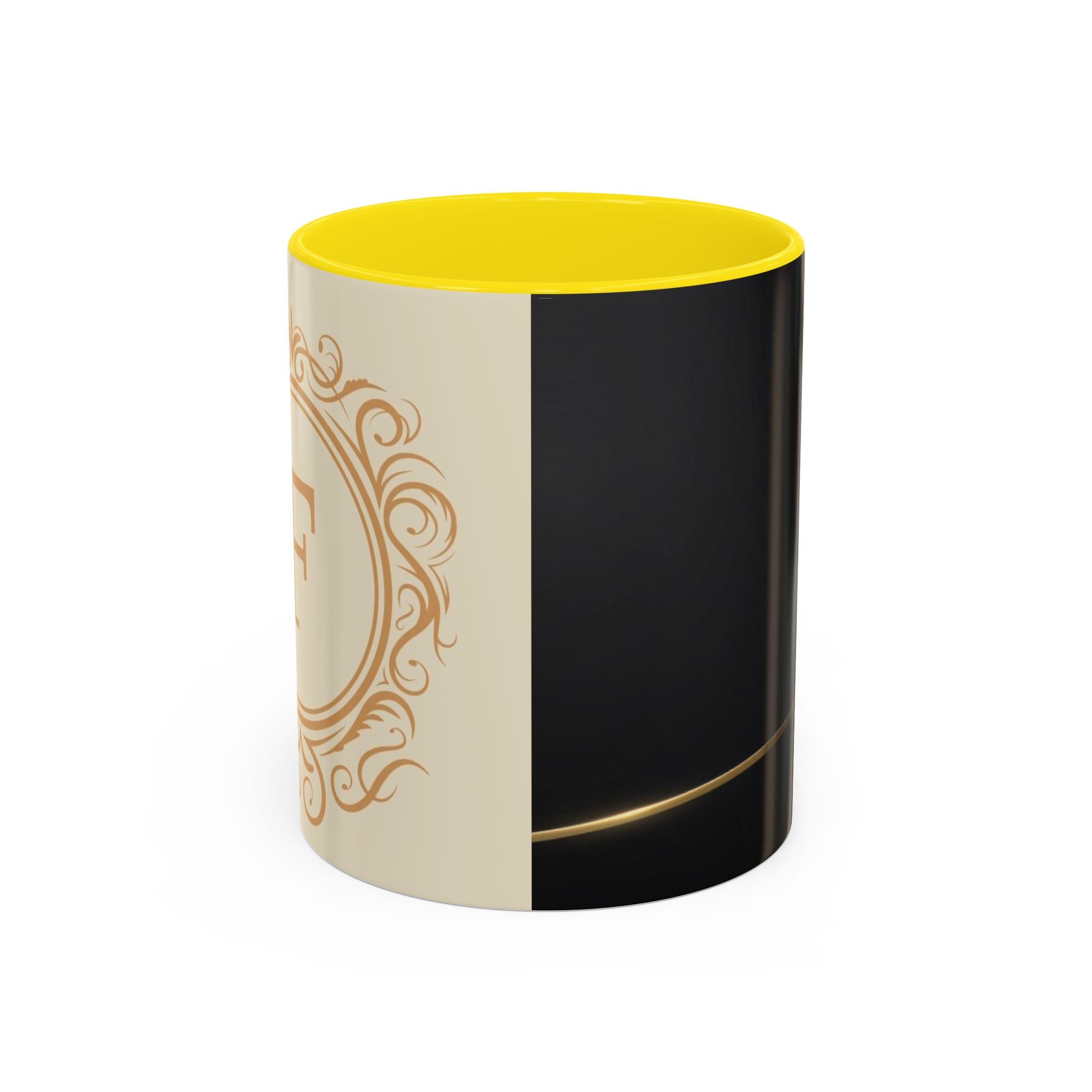 Black aesthetic ceramic mug - glossy finish coffee cup