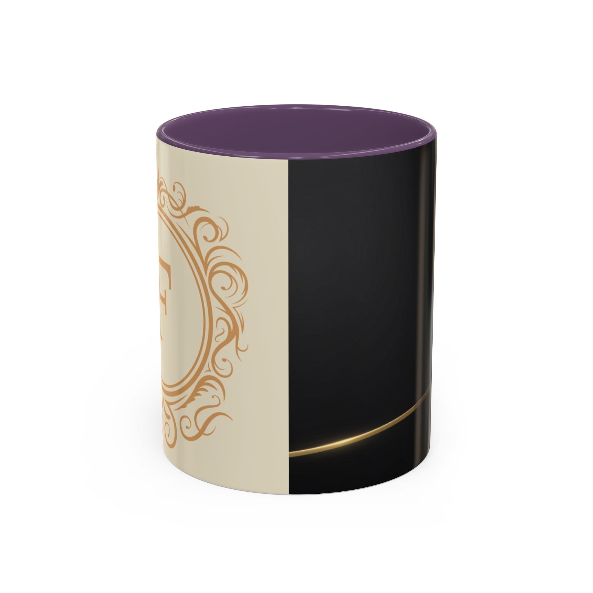 Black aesthetic ceramic mug - glossy finish coffee cup