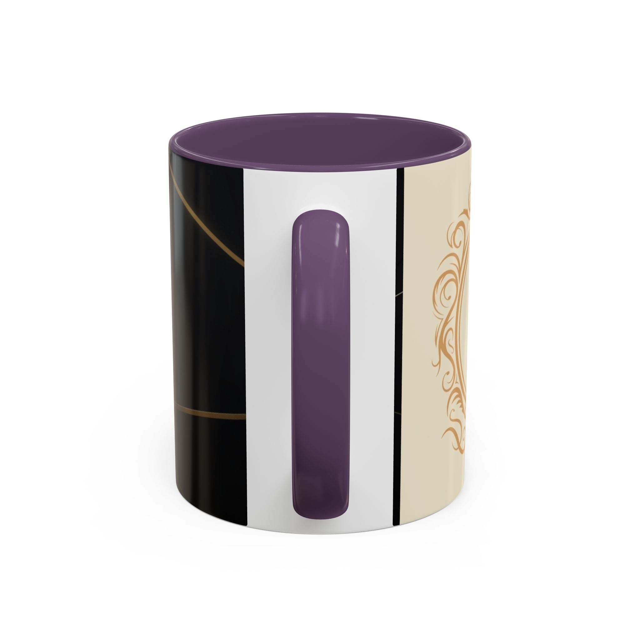 Black aesthetic ceramic mug - glossy finish coffee cup